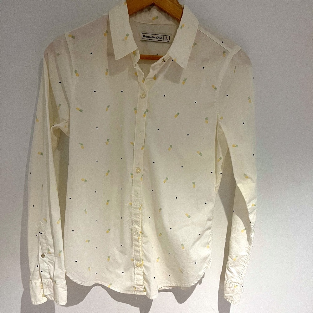 Abercromie and Fitch tailored long sleeve collard shirt